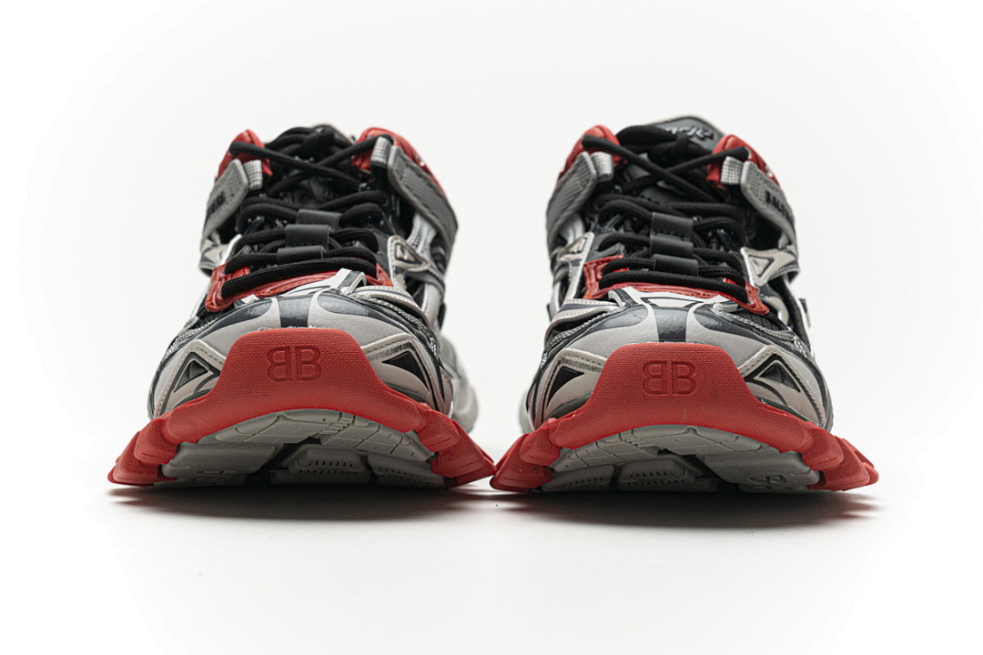 Baskets Balenciaga Track 2 grises et rouges W2GN3 1003