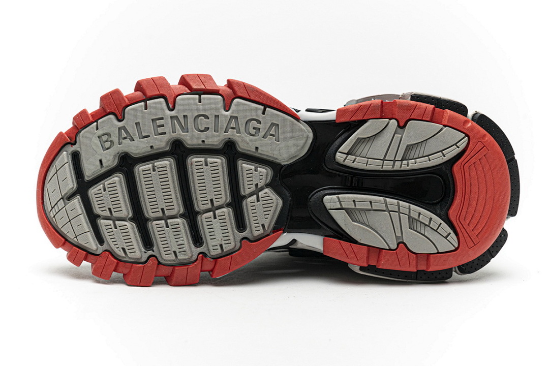 Baskets Balenciaga Track 2 grises et rouges W2GN3 1003