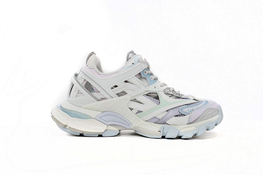 Balenciaga Track 2 Sneaker Military Black Pale White P W2GN3 9045 