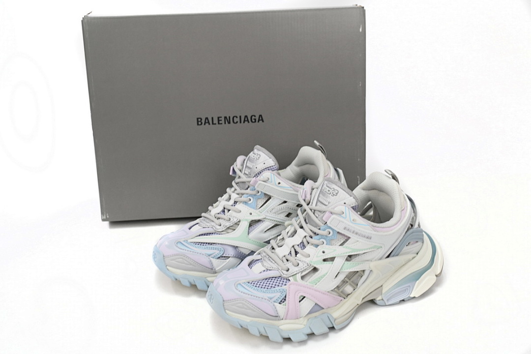 Balenciaga Track 2 Sneaker Military Black Pale White P W2GN3 9045 