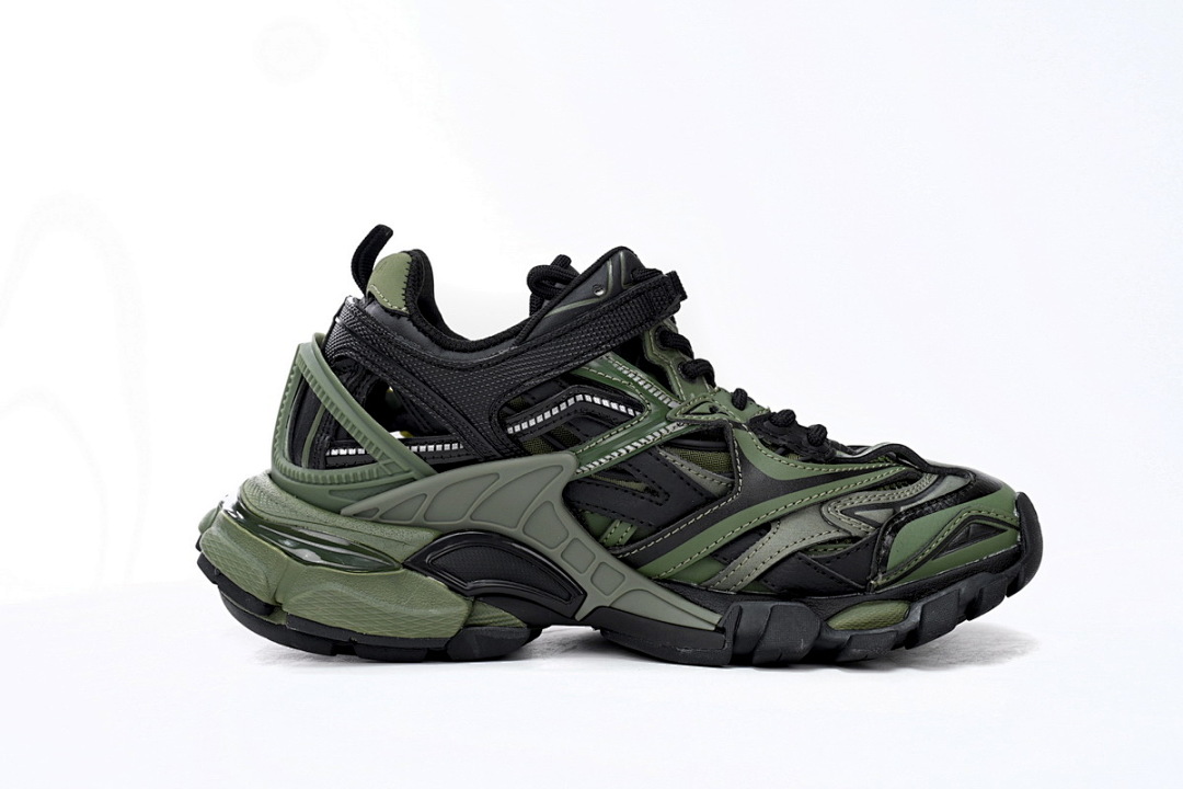 Baskets Balenciaga Track 2, noir militaire, W3AE1 2311
