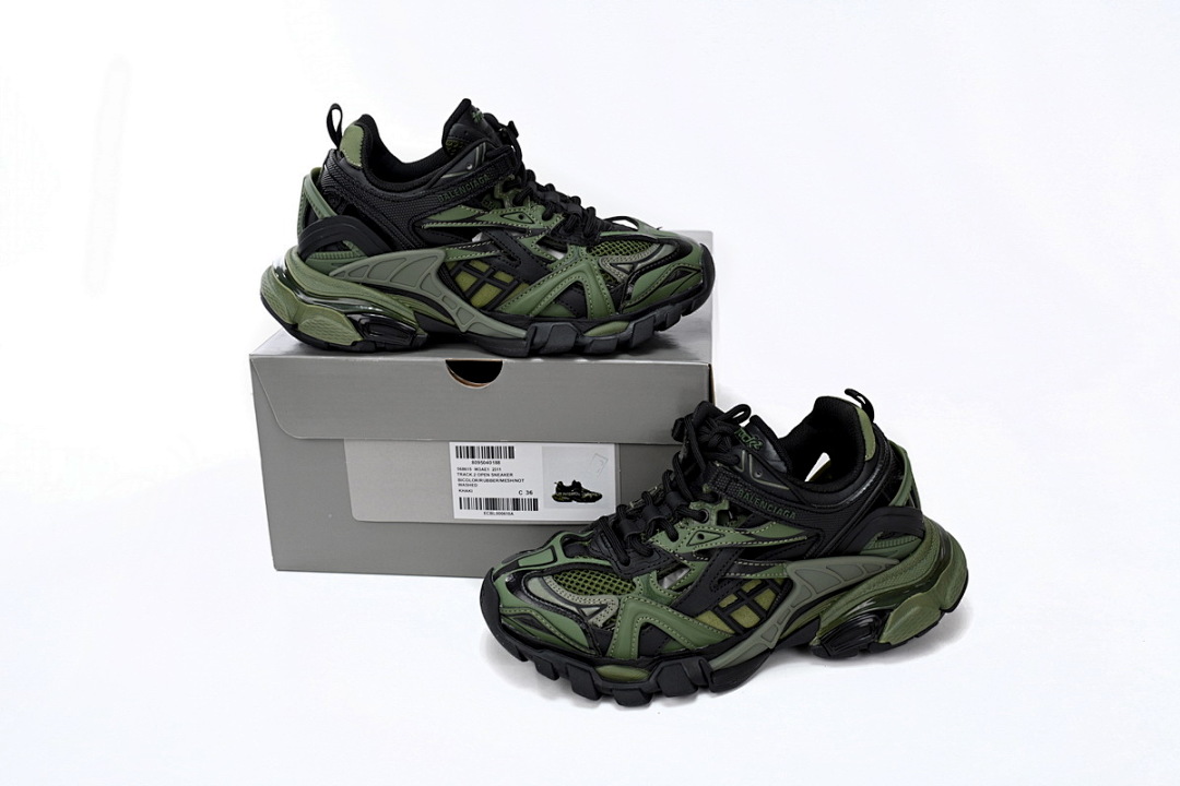 Baskets Balenciaga Track 2, noir militaire, W3AE1 2311