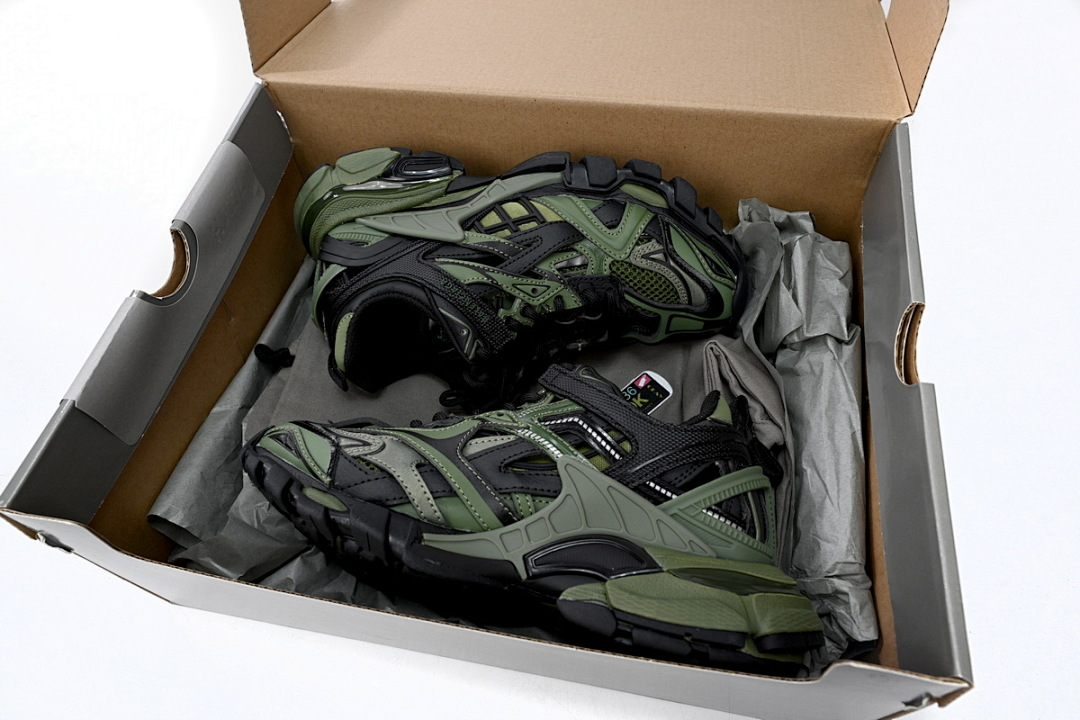 Baskets Balenciaga Track 2, noir militaire, W3AE1 2311