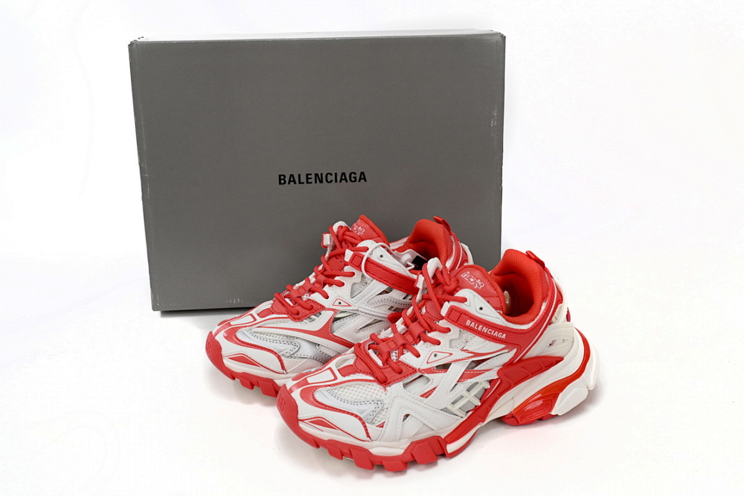 Baskets Balenciaga Track 2, noir, blanc et rouge, W2GN3 1293