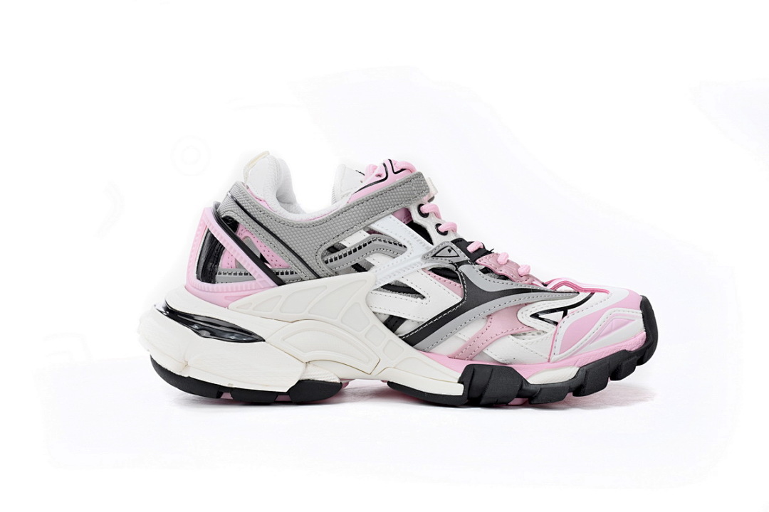 Baskets Balenciaga Track 2 rose et blanc W3AE2 5291