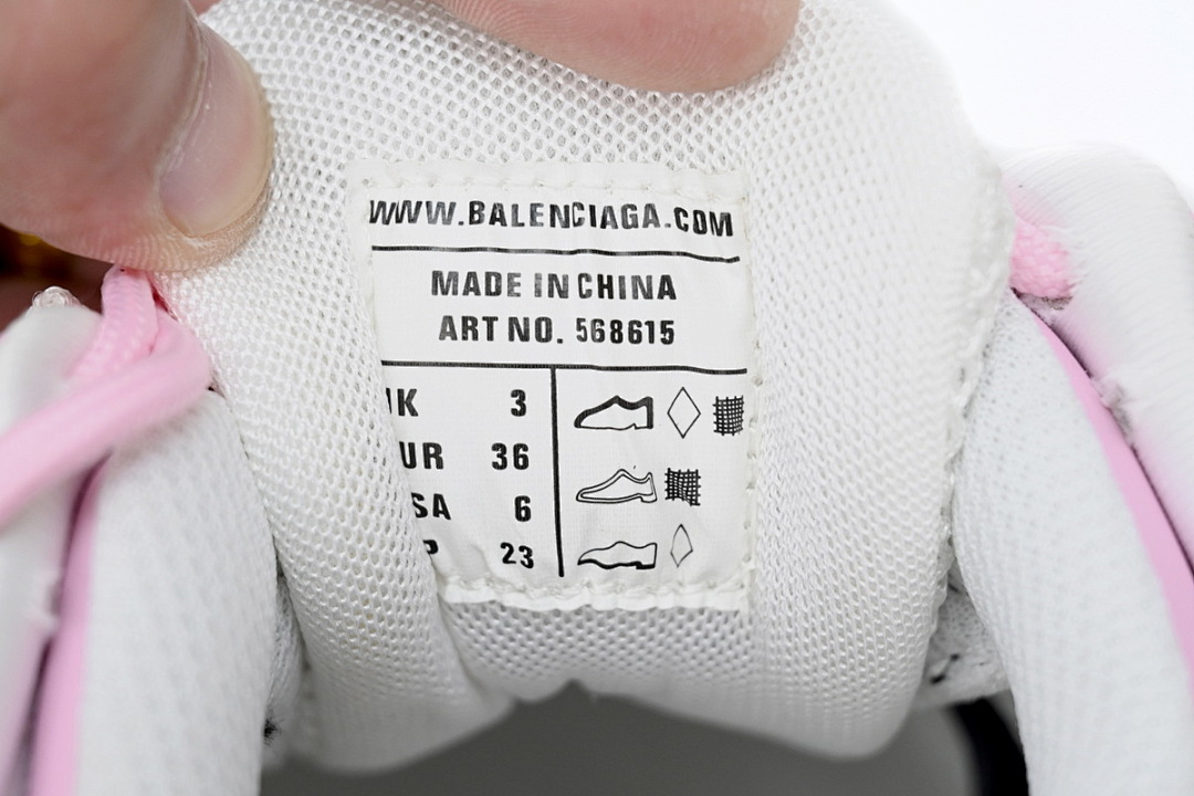 Baskets Balenciaga Track 2 rose et blanc W3AE2 5291