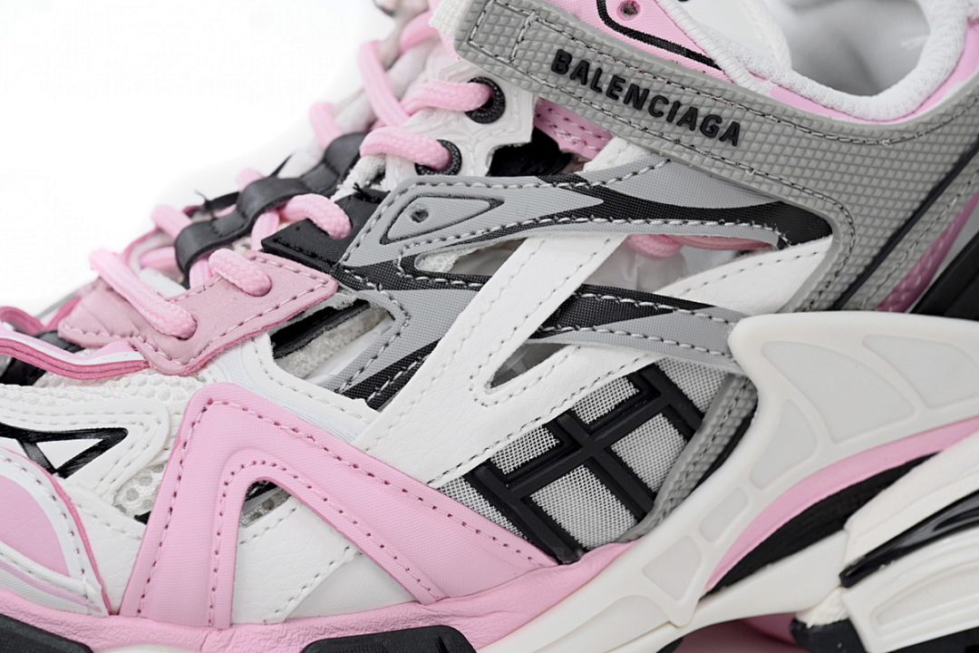 Baskets Balenciaga Track 2 rose et blanc W3AE2 5291