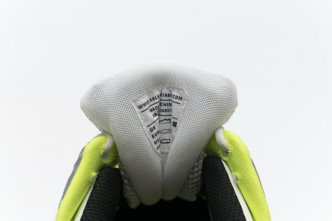 Baskets Balenciaga Track 2, blanc et jaune fluo, W2ON3 9073