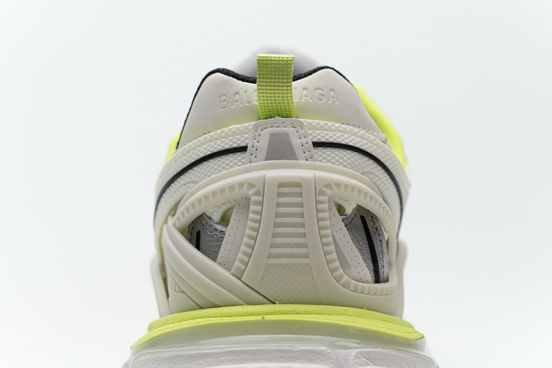 Baskets Balenciaga Track 2, blanc et jaune fluo, W2ON3 9073
