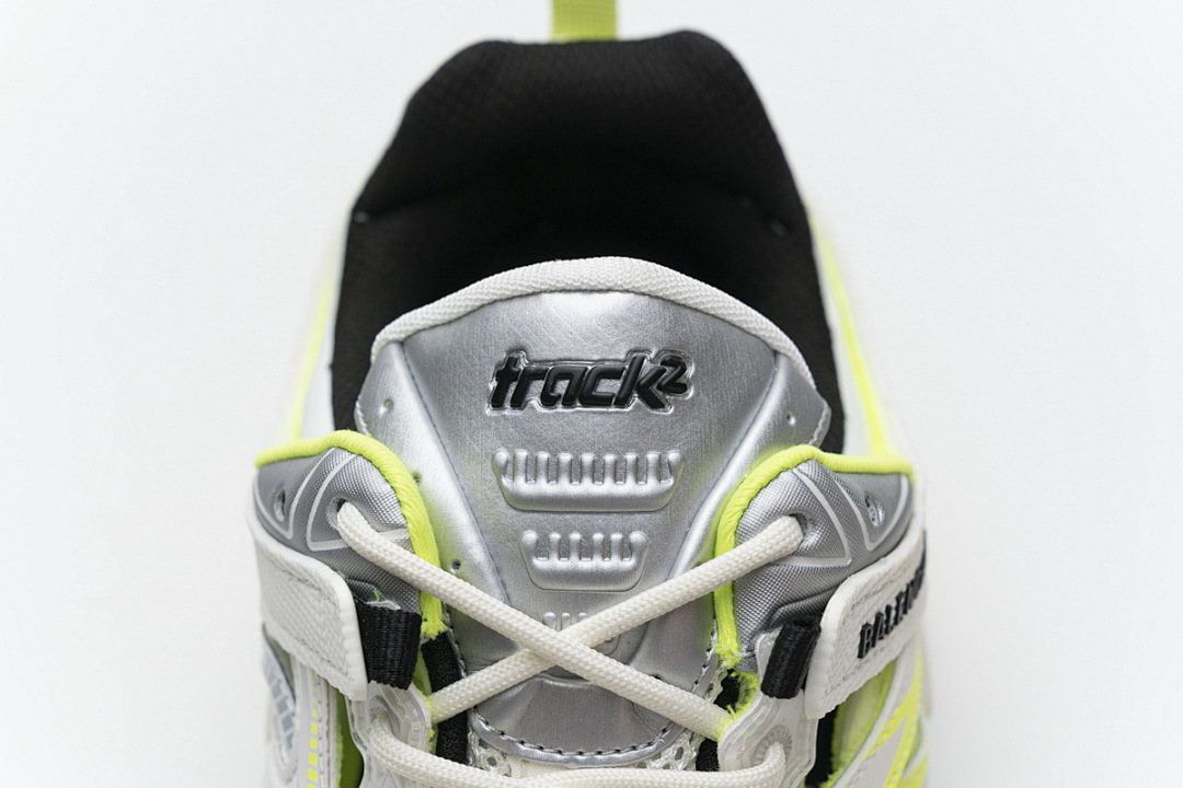 Baskets Balenciaga Track 2, blanc et jaune fluo, W2ON3 9073
