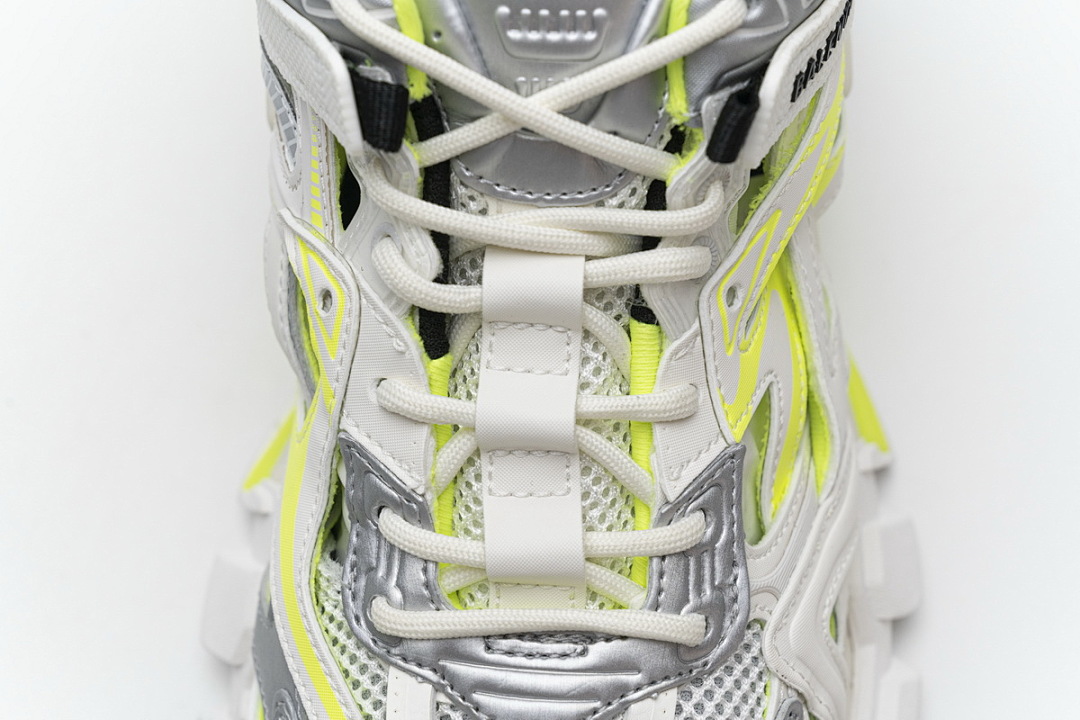 Baskets Balenciaga Track 2, blanc et jaune fluo, W2ON3 9073