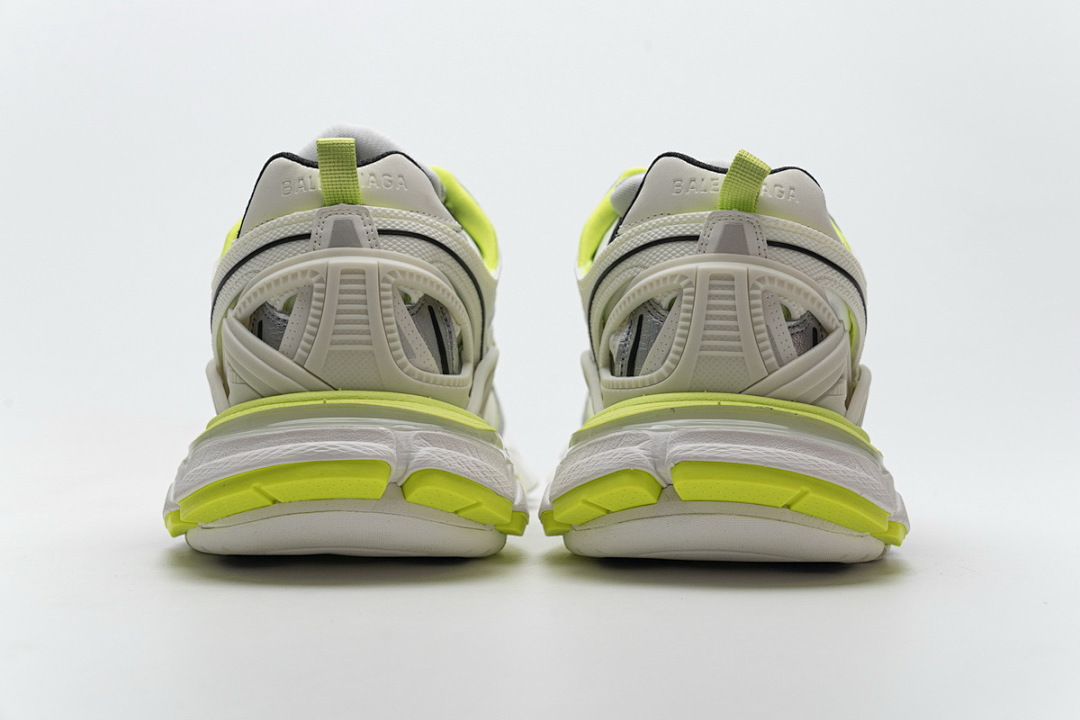 Baskets Balenciaga Track 2, blanc et jaune fluo, W2ON3 9073