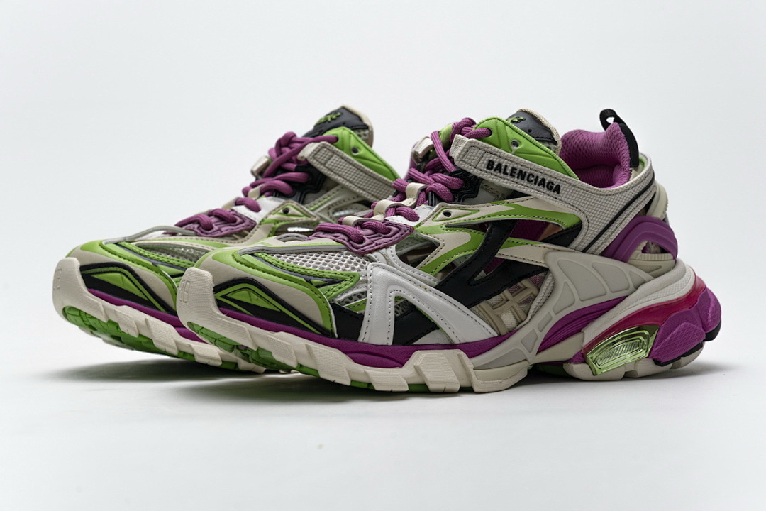 Balenciaga Track 2 Sneaker White Green Pink W2GN3 9199