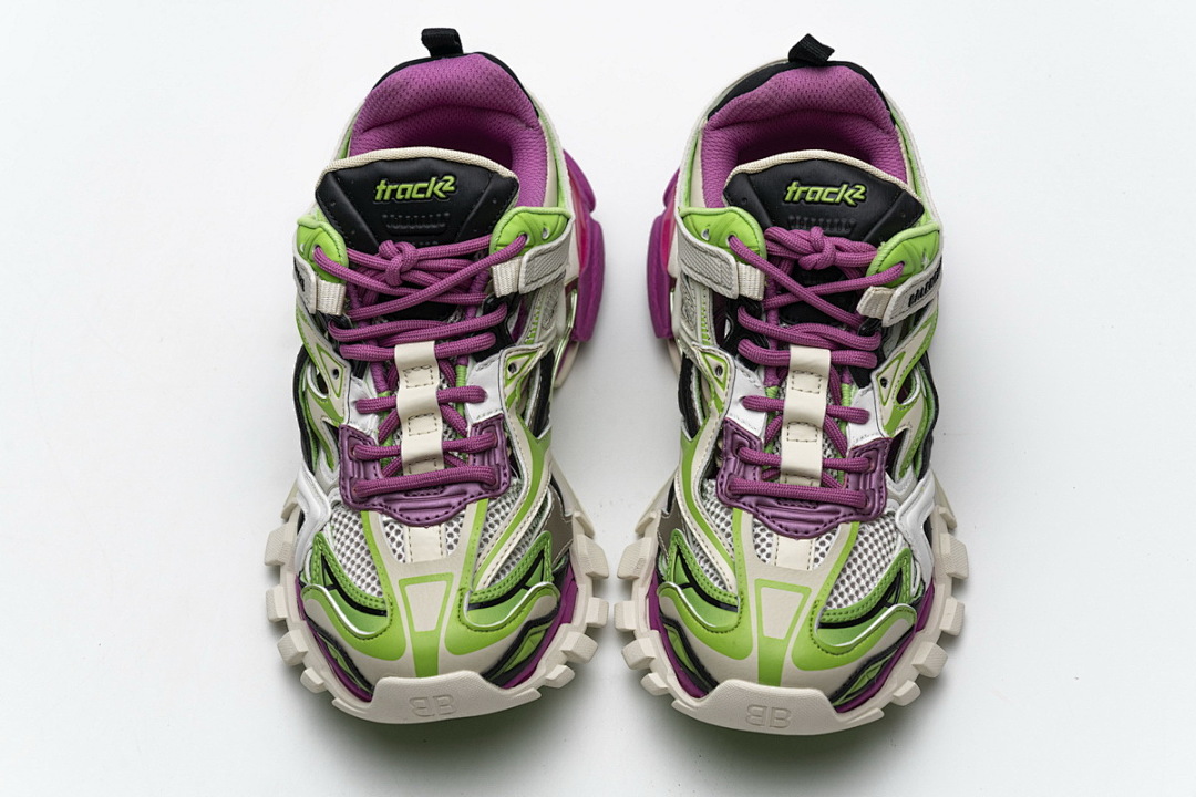 Balenciaga Track 2 Sneaker White Green Pink W2GN3 9199