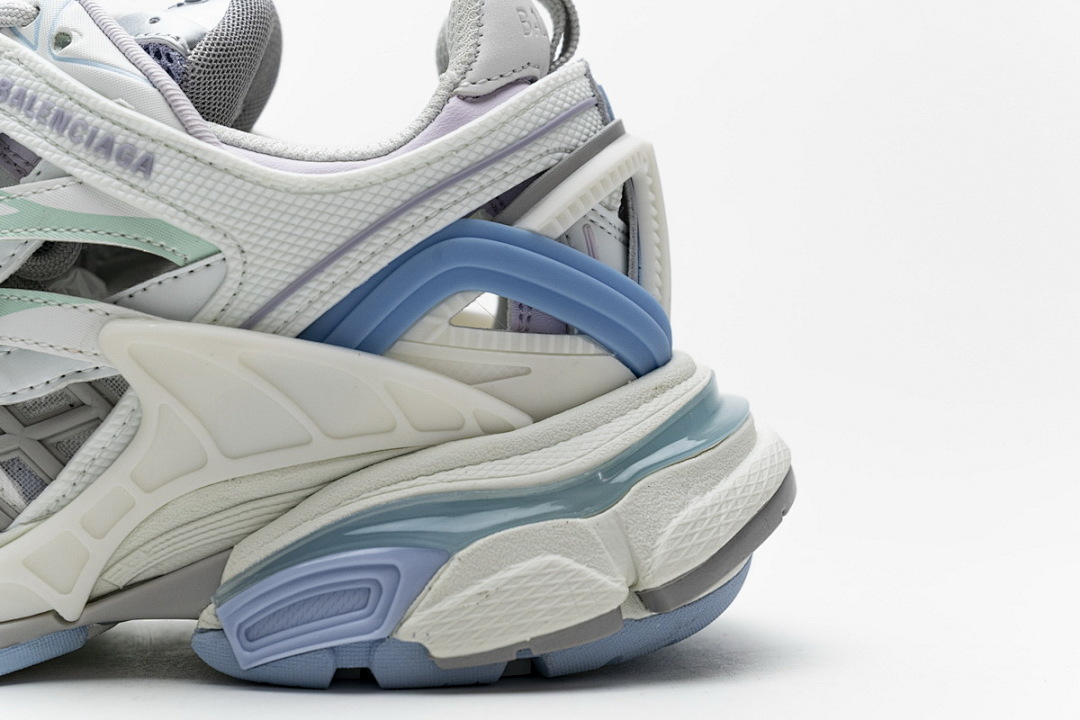 Baskets Balenciaga Track 2 blanches et bleu clair W2GN3 9045
