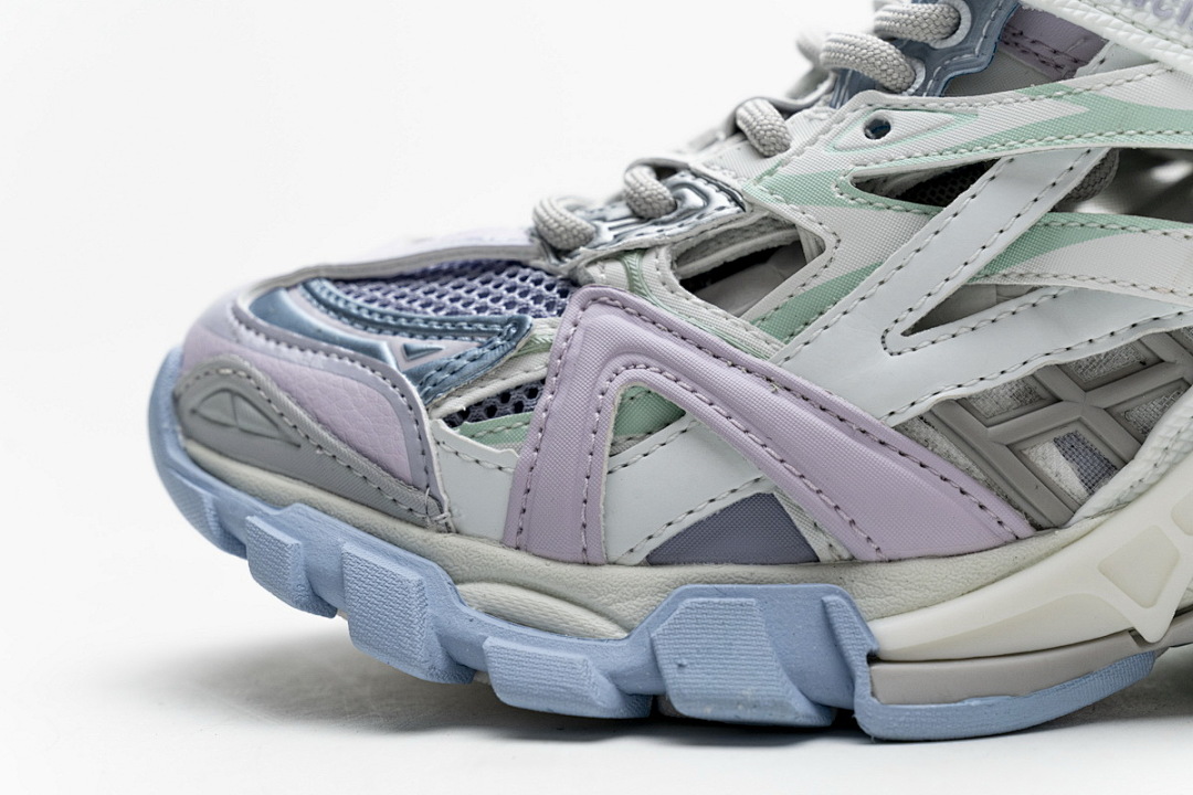 Baskets Balenciaga Track 2 blanches et bleu clair W2GN3 9045