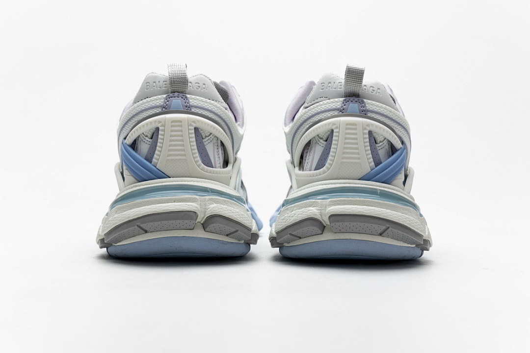 Baskets Balenciaga Track 2 blanches et bleu clair W2GN3 9045