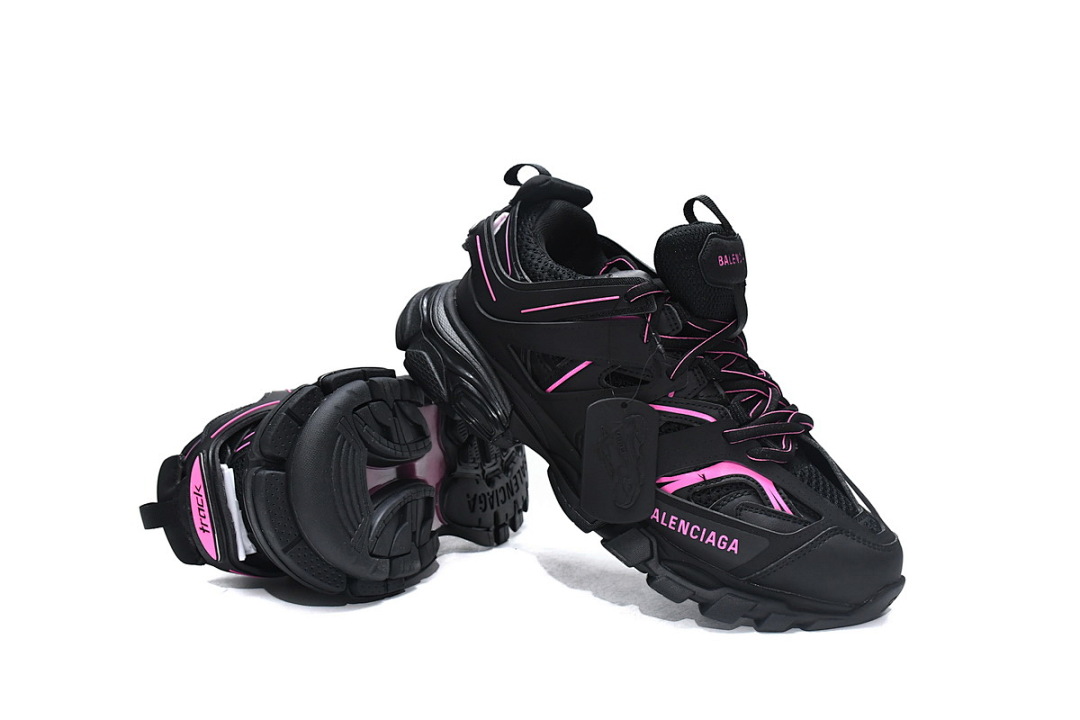 Balenciaga Track Open Preto Rosa Vermelho 542436 W2LA1 2046