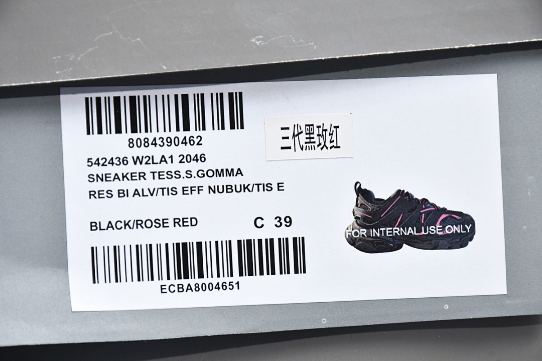 Balenciaga Track Open Preto Rosa Vermelho 542436 W2LA1 2046
