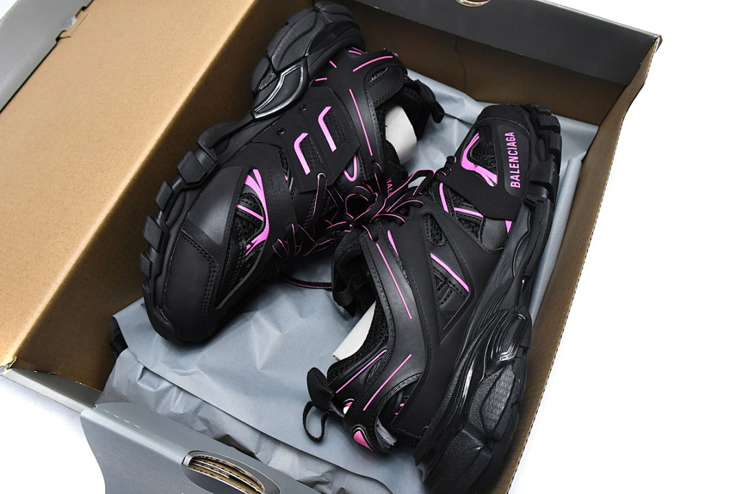 Balenciaga Track Open Preto Rosa Vermelho 542436 W2LA1 2046