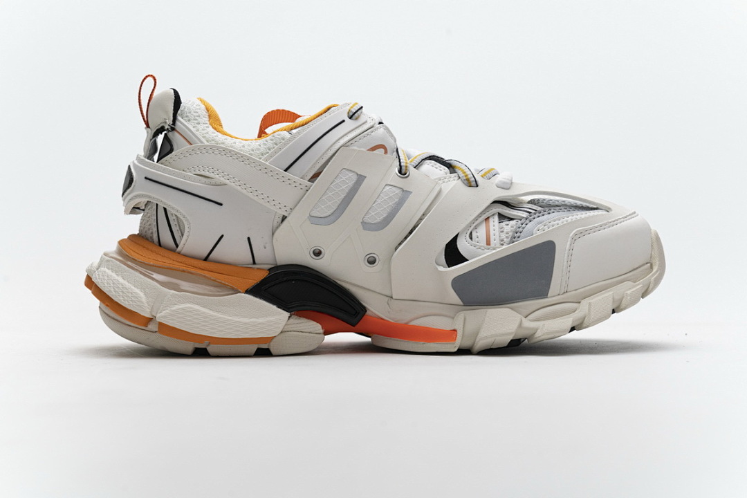 Balenciaga Track Open Blanc Orange 542436 W1GB7 9059