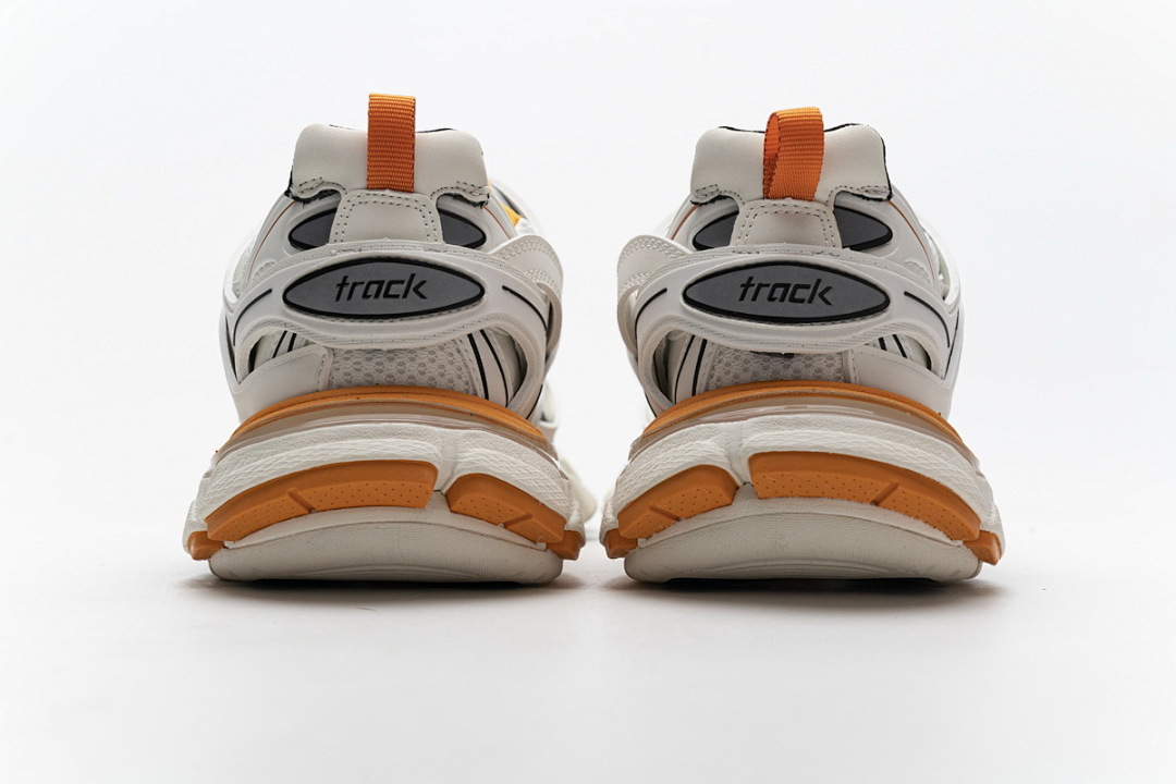 Balenciaga Track Open Blanc Orange 542436 W1GB7 9059