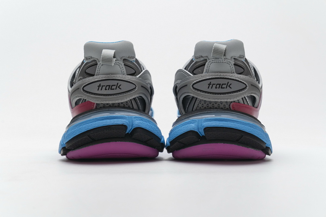 Balenciaga Track Sneaker Blue Pink Silver Grey W1GC1 4051