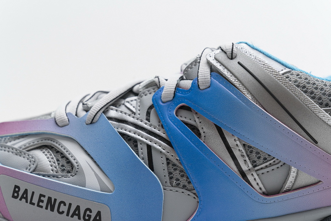 Balenciaga Track Sneaker Blue Pink Silver Grey W1GC1 4051