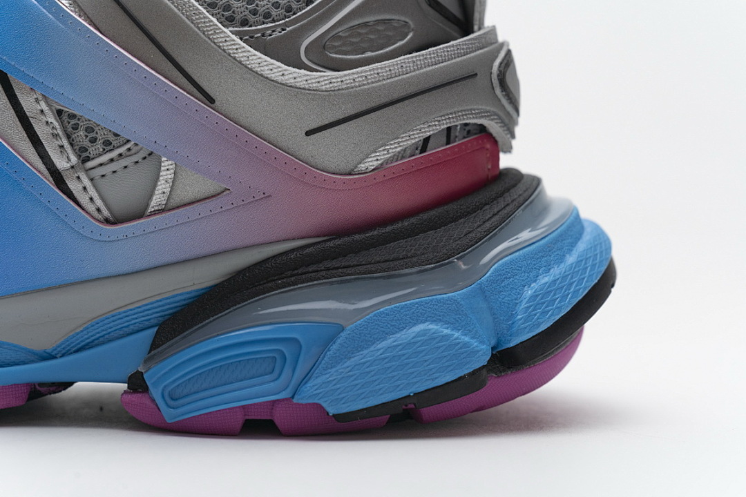 Balenciaga Track Sneaker Blue Pink Silver Grey W1GC1 4051