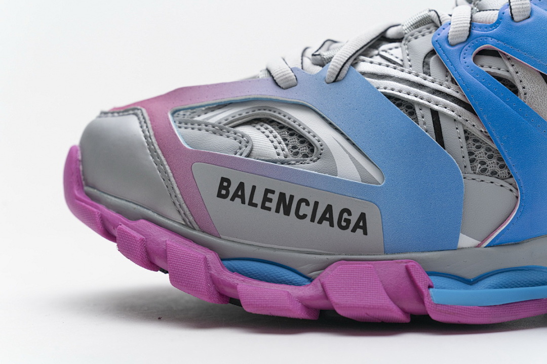Balenciaga Track Sneaker Blue Pink Silver Grey W1GC1 4051