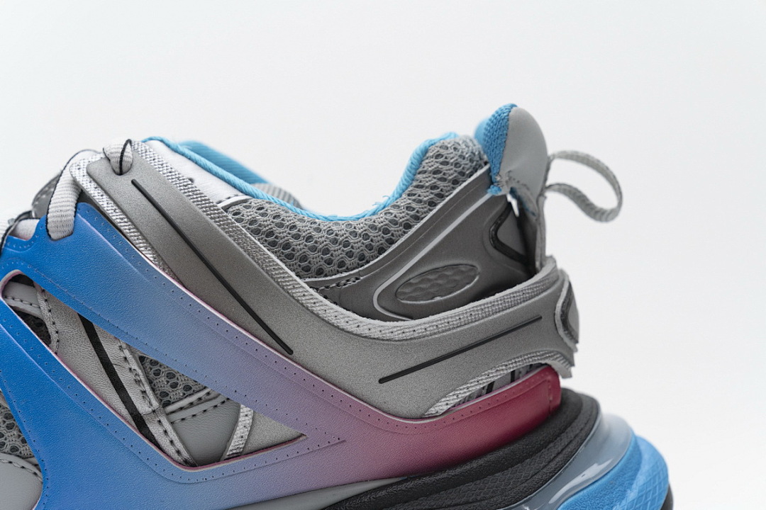 Balenciaga Track Sneaker Blue Pink Silver Grey W1GC1 4051