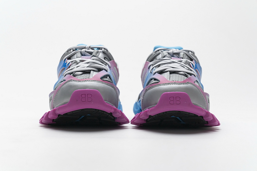 Balenciaga Track Sneaker Blue Pink Silver Grey W1GC1 4051