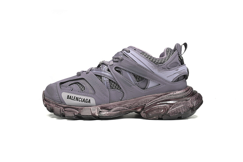 Tênis Balenciaga Track, roxo lavanda, com efeito desgastado, W1AC5 0620