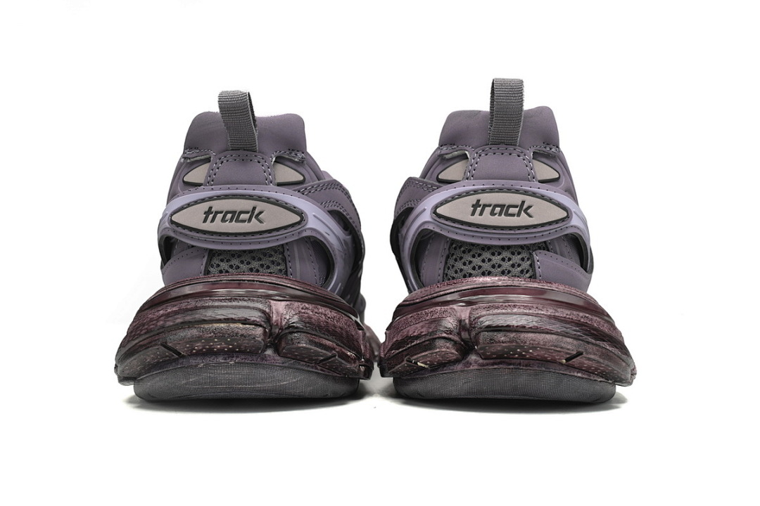 Tênis Balenciaga Track, roxo lavanda, com efeito desgastado, W1AC5 0620