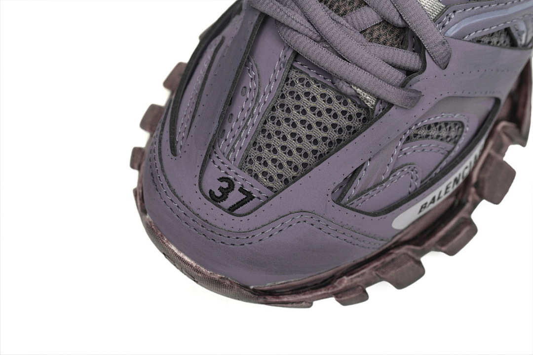 Tênis Balenciaga Track, roxo lavanda, com efeito desgastado, W1AC5 0620