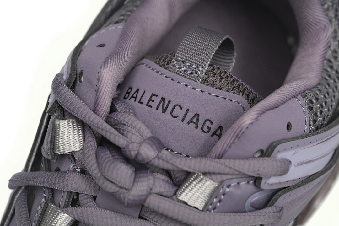 Tênis Balenciaga Track, roxo lavanda, com efeito desgastado, W1AC5 0620