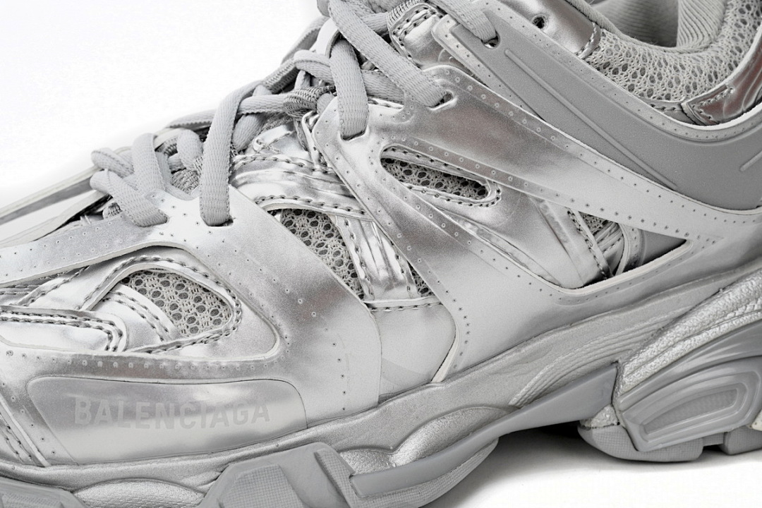 Balenciaga Track Sneaker Metallic Silver Grey W2FS3 8100