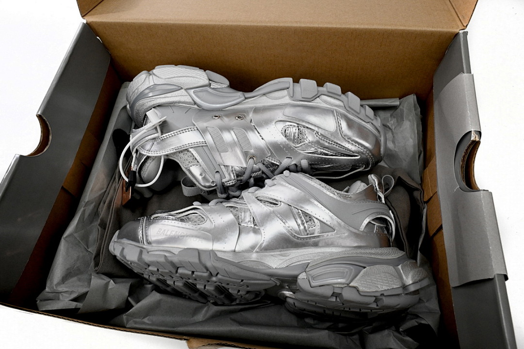 Balenciaga Track Sneaker Metallic Silver Grey W2FS3 8100