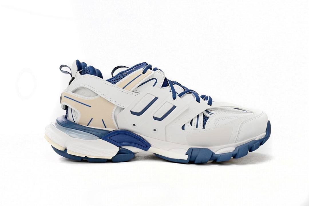 Tênis Balenciaga Track Branco e Azul W1GC4 9050