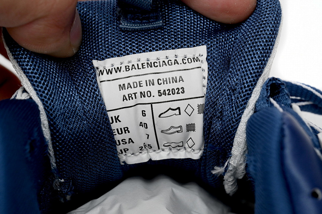 Tênis Balenciaga Track Branco e Azul W1GC4 9050
