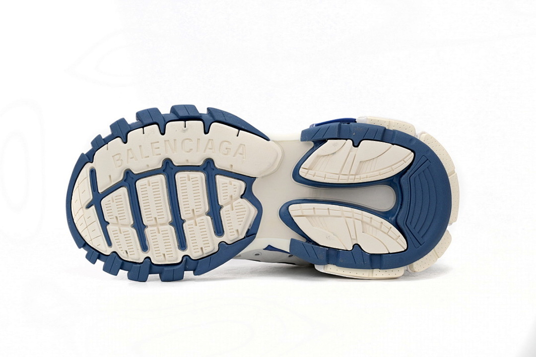 Tênis Balenciaga Track Branco e Azul W1GC4 9050