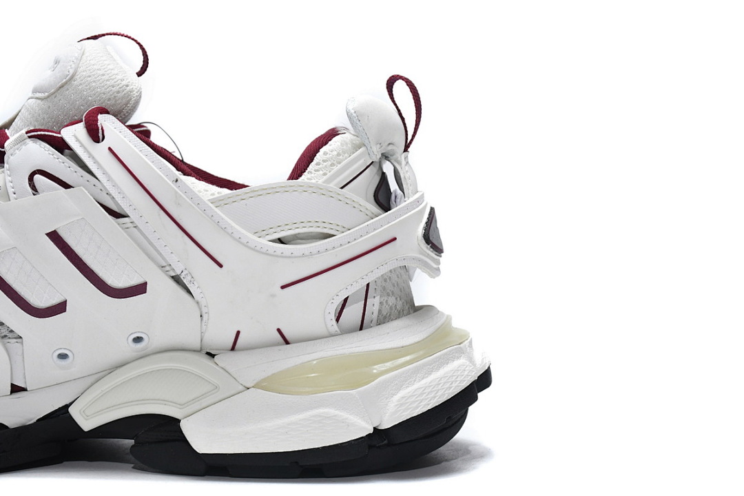 Tênis Balenciaga Track Branco e Borgonha W1JH 1915