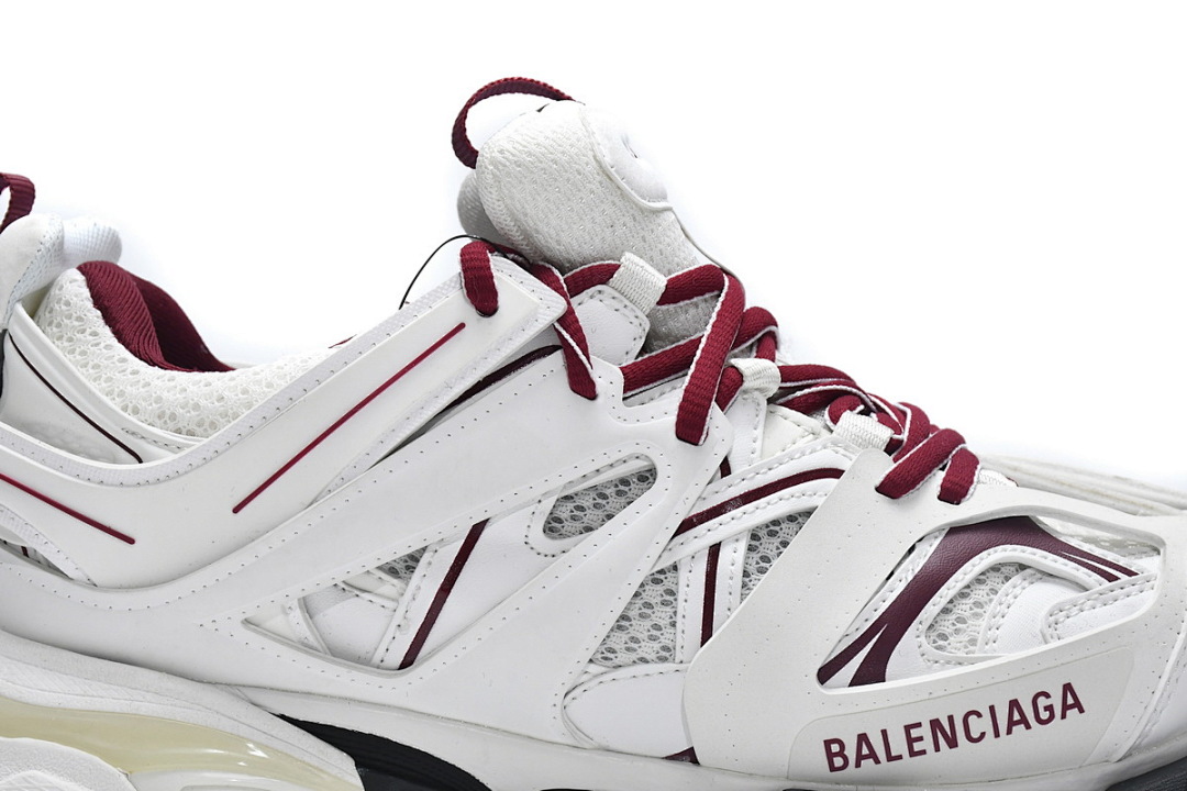 Tênis Balenciaga Track Branco e Borgonha W1JH 1915