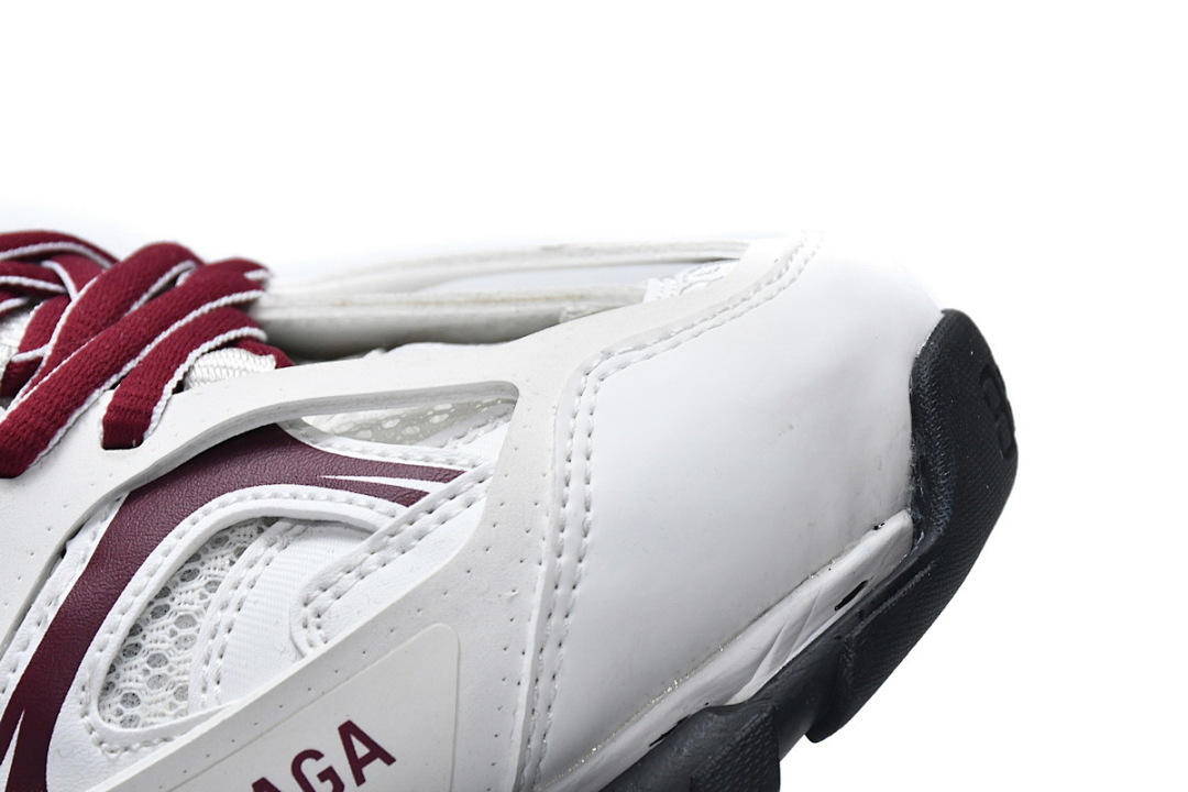 Tênis Balenciaga Track Branco e Borgonha W1JH 1915