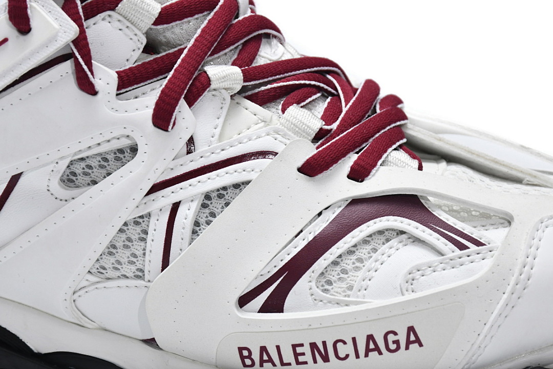 Tênis Balenciaga Track Branco e Borgonha W1JH 1915