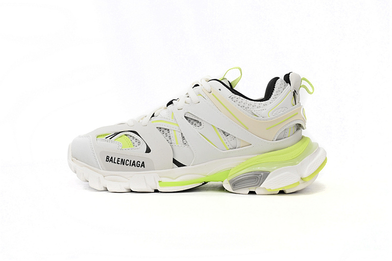 Tênis Balenciaga Track Branco e Amarelo Fluorescente W3NU2 7660