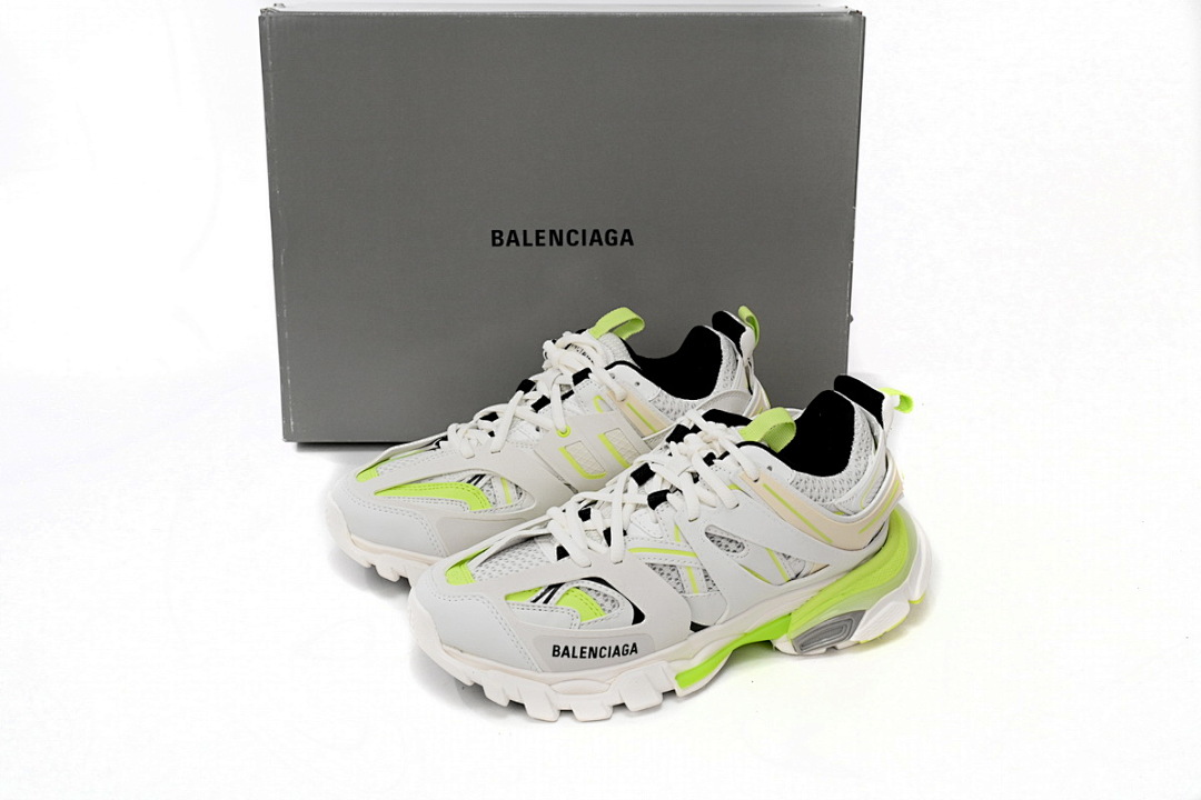 Tênis Balenciaga Track Branco e Amarelo Fluorescente W3NU2 7660