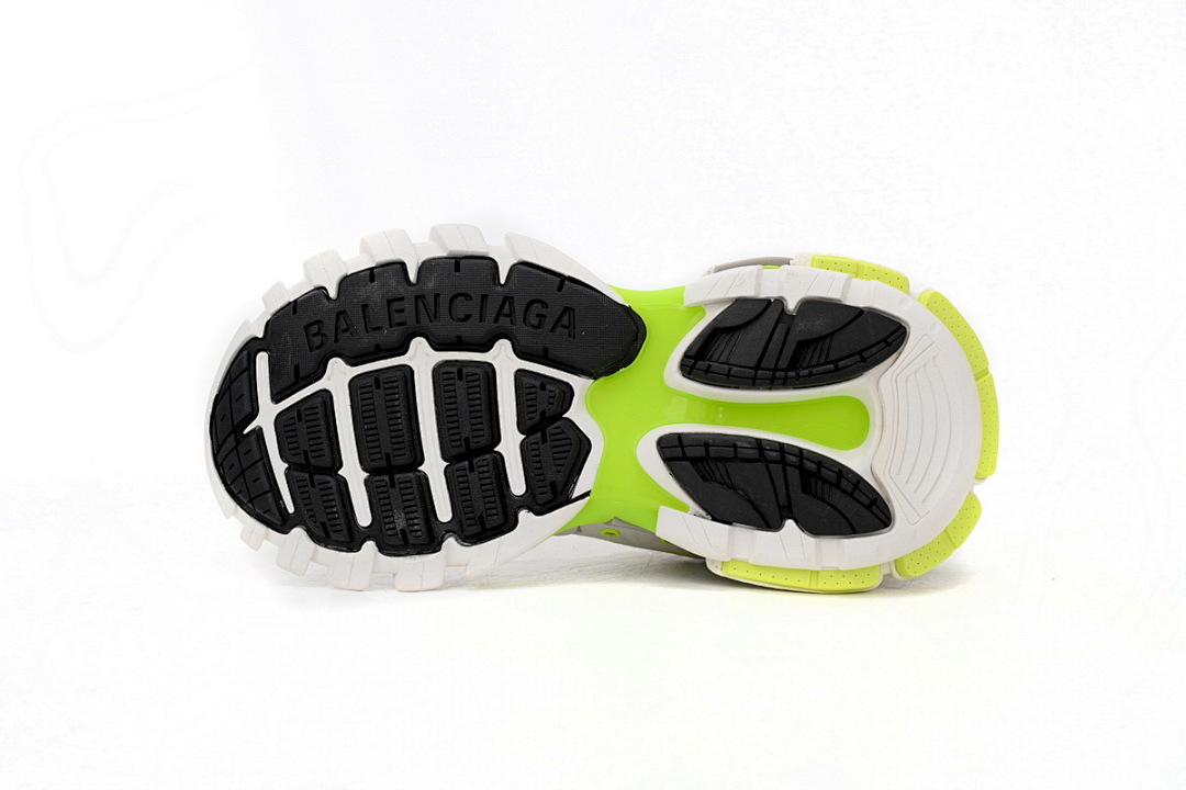 Tênis Balenciaga Track Branco e Amarelo Fluorescente W3NU2 7660