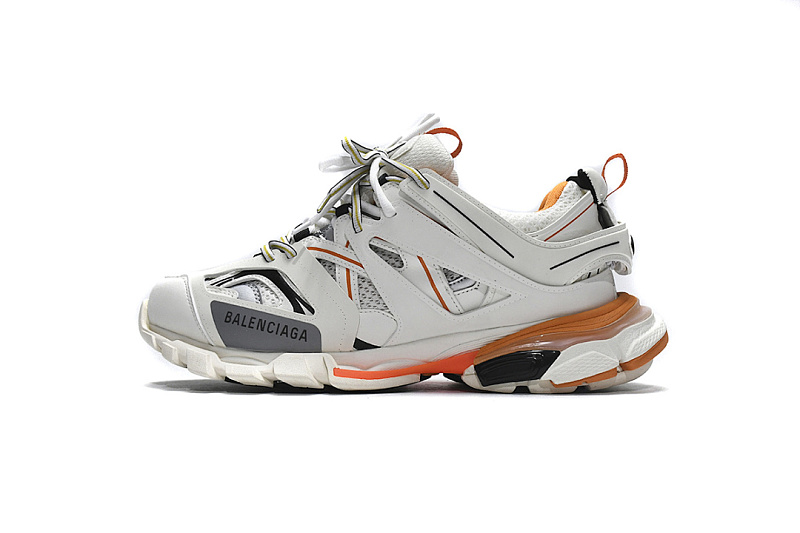 Tênis Balenciaga Track Branco, Cinza e Laranja W1GB1 9059