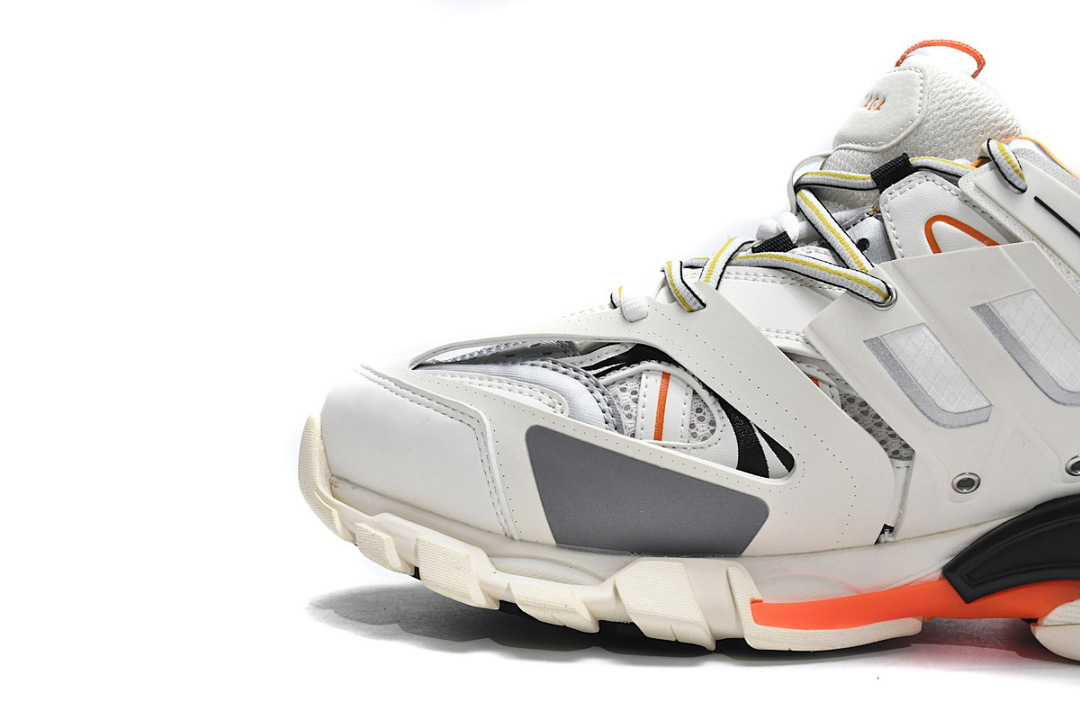 Tênis Balenciaga Track Branco, Cinza e Laranja W1GB1 9059